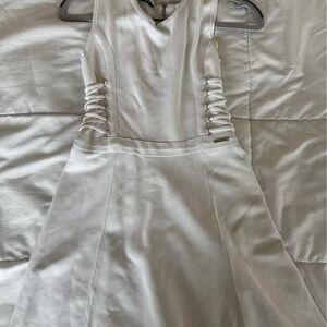 Guess Marciano white lace up dress